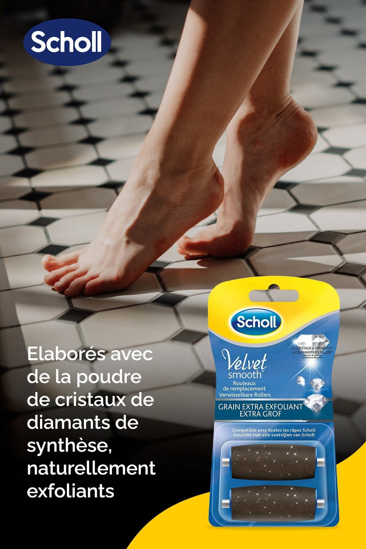 Recharges Scholl Velvet Smooth Grain Extra Exfoliant