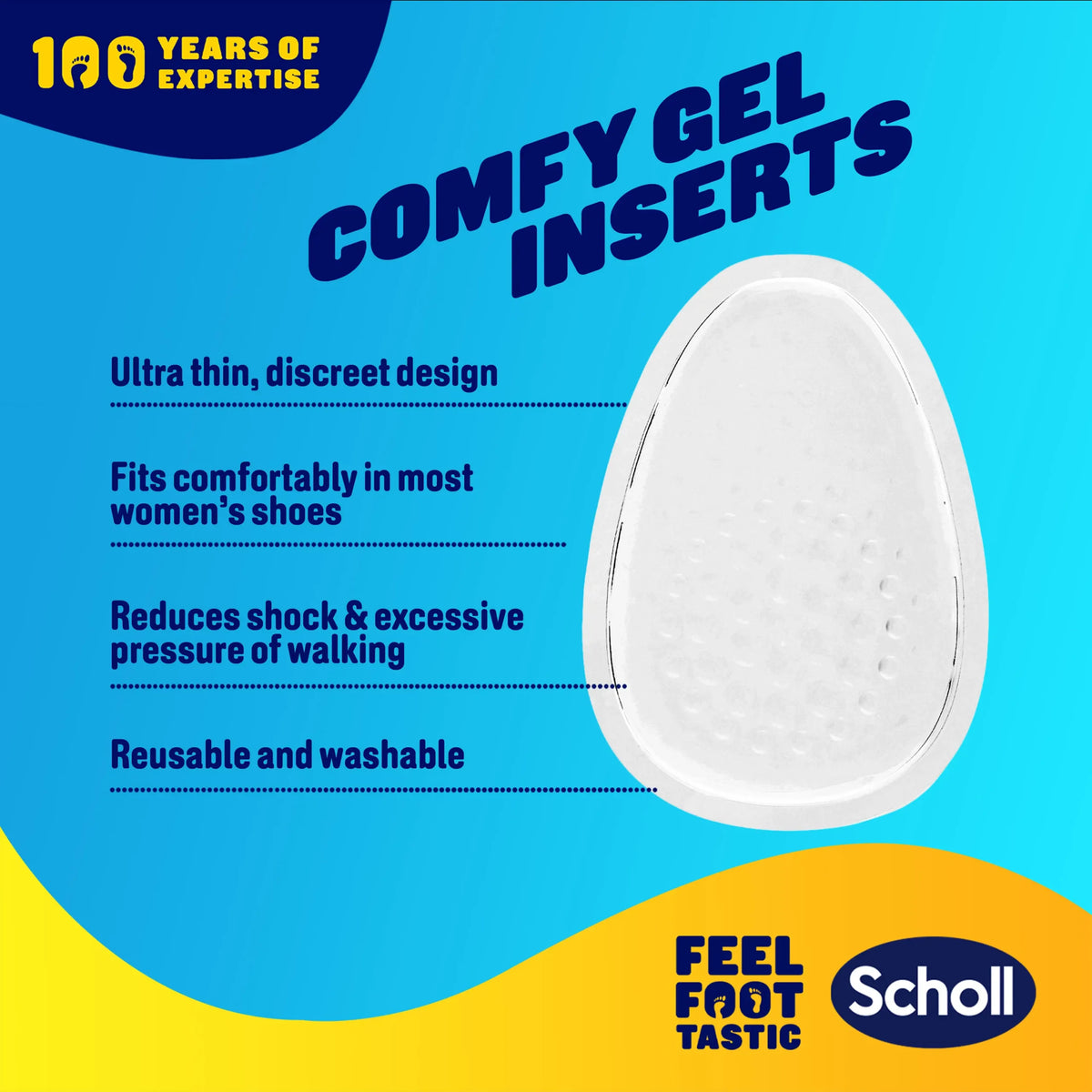 Scholl Insoles Party Feet Gel Heel Cushions