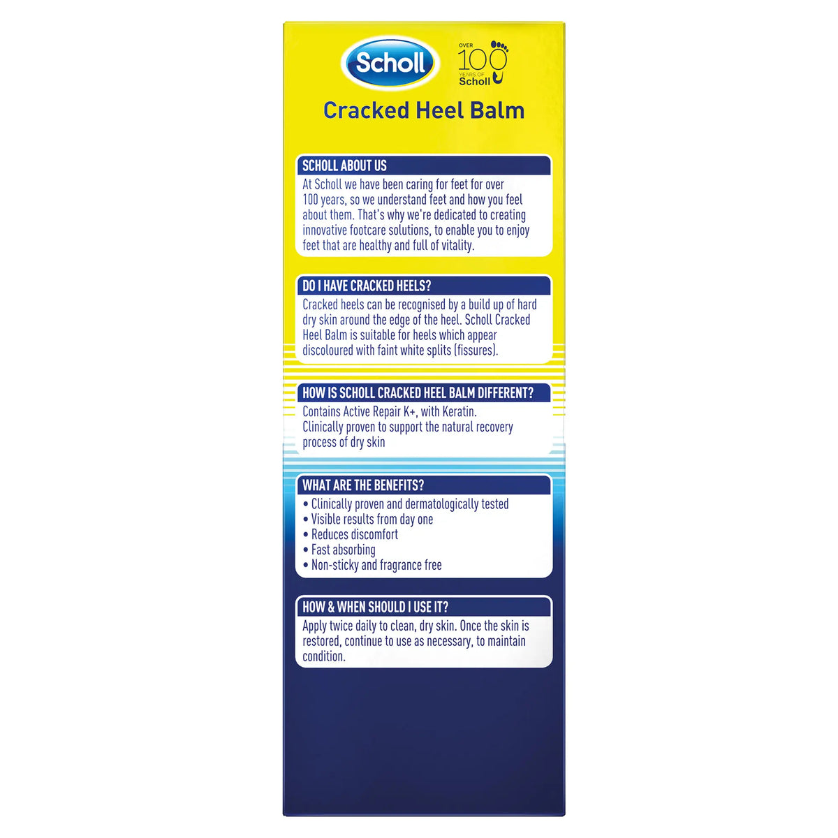 Scholl Aid Cracked Heel Repair Balm: Active Repair K+