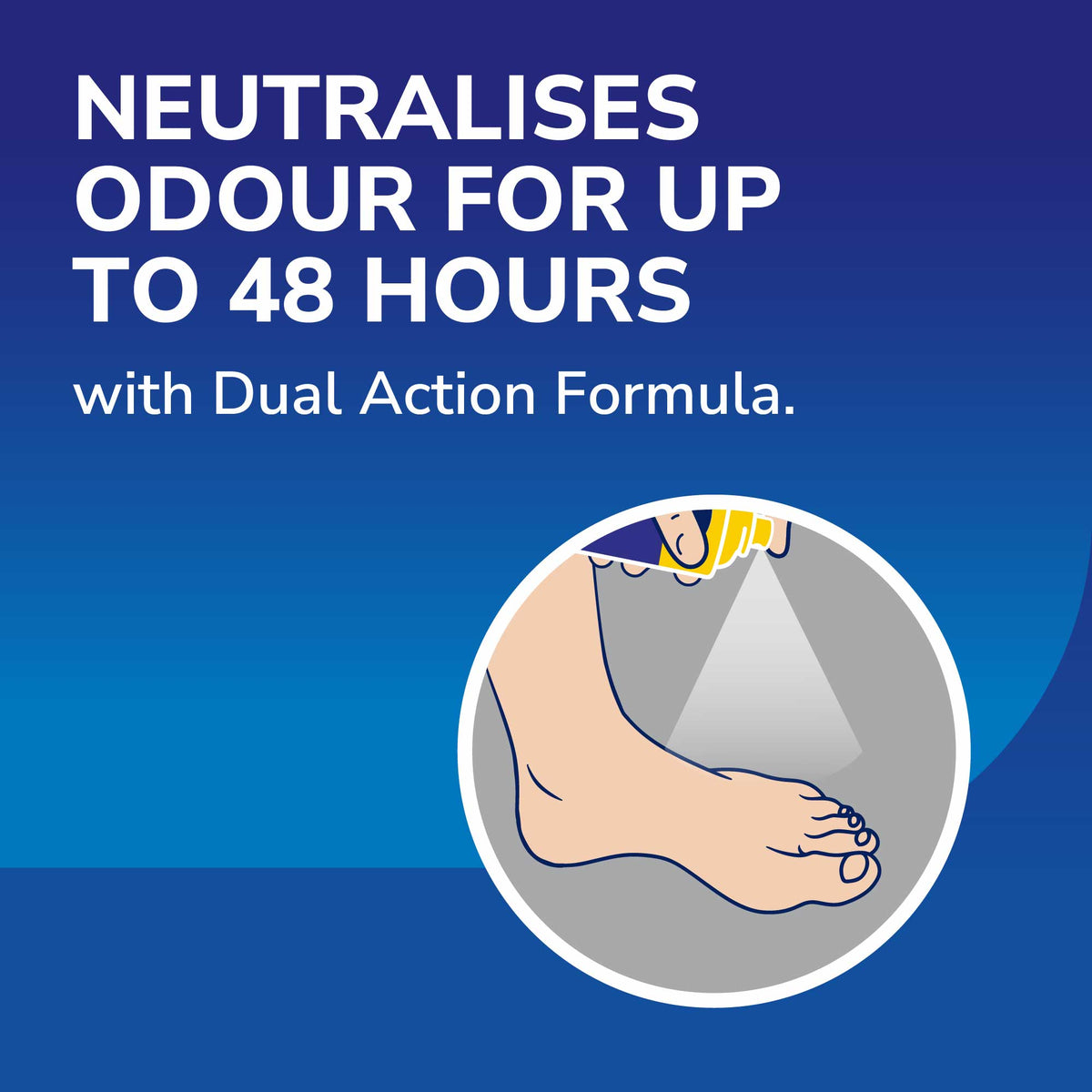 Dr. Scholl’s™ antitranspirantspray voor voeten met bescherming tegen transpiratie – 48 uur bescherming tegen geur (150ml)