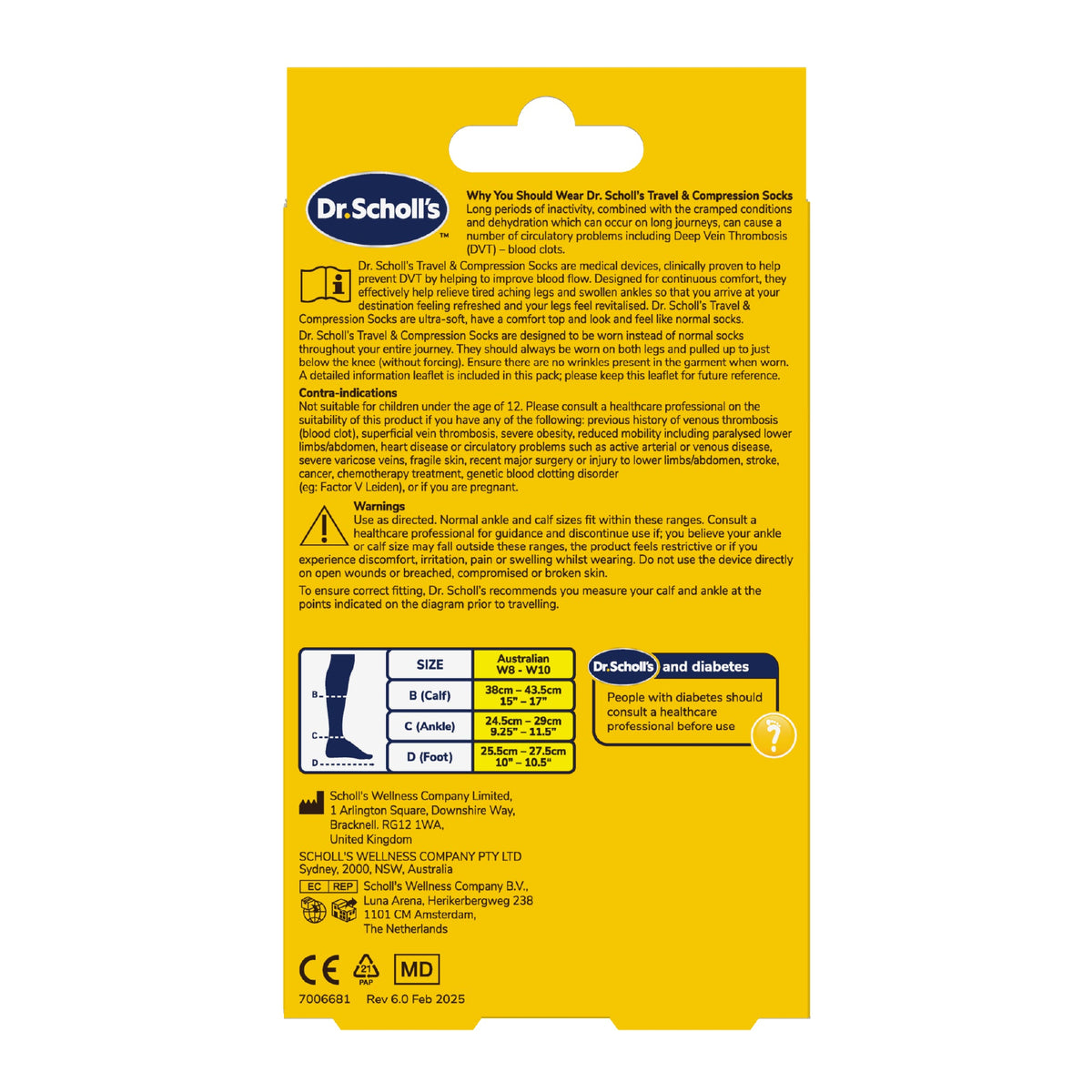 Dr. Scholl's™ Travel & Compression Socks, Natural - AUS W8-W10