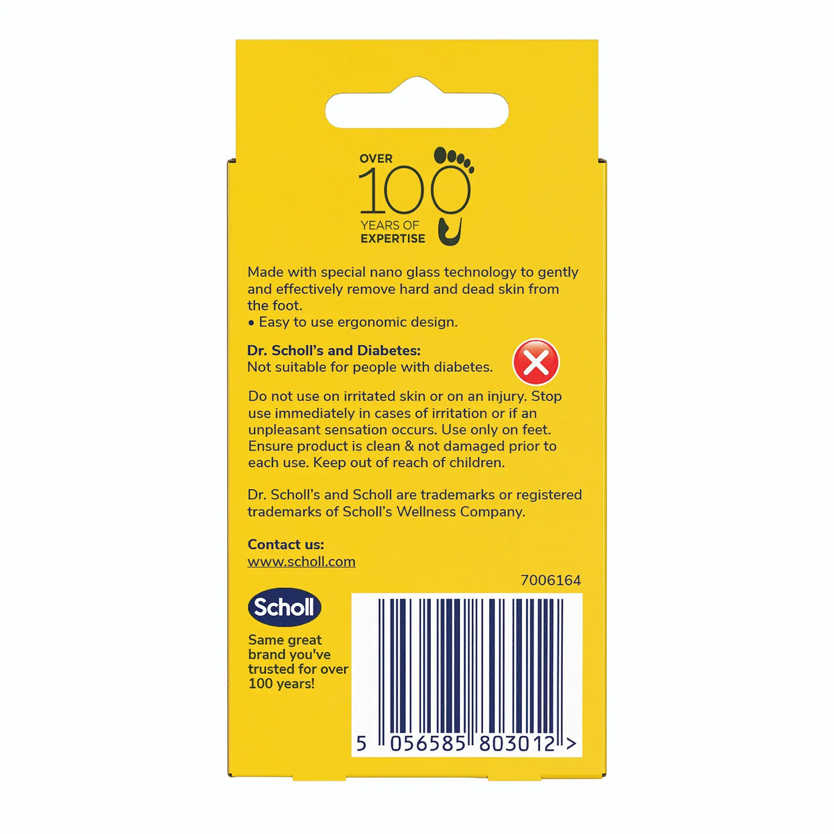 Dr. Scholl’s™-voetrasp voor het verwijderen van eelt