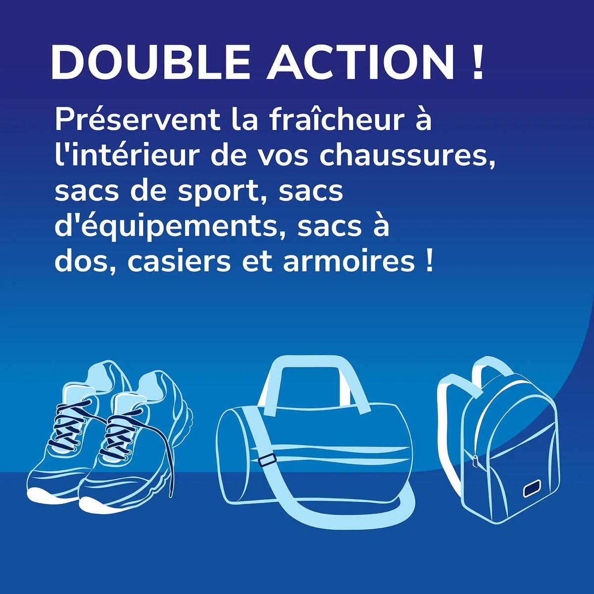 Dr Scholl's Boules désodorisantes pour chaussures, sacs et casiers de sport