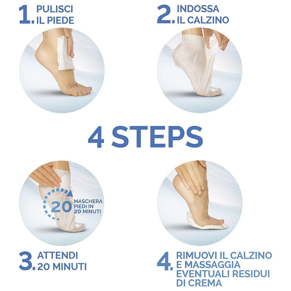 Pedimask Maschera Piedi Nutriente con Olio di Macadamia-Scholl IT-Scholl IT