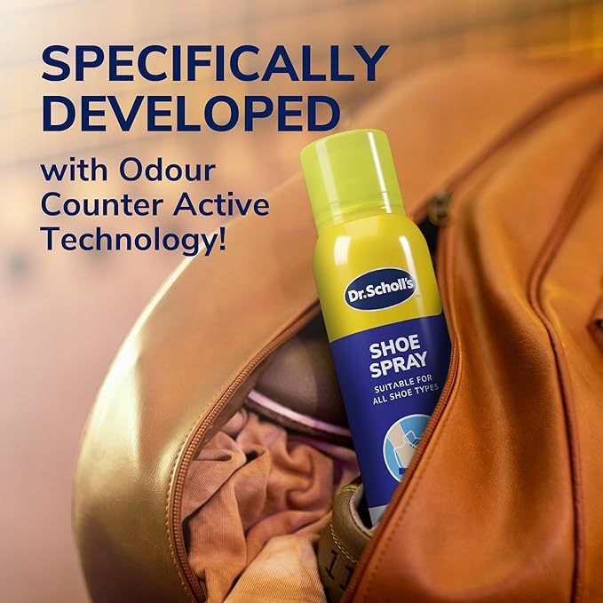Dr. Scholl’s™ antitranspirantspray voor voeten met bescherming tegen transpiratie – 48 uur bescherming tegen geur (150ml)