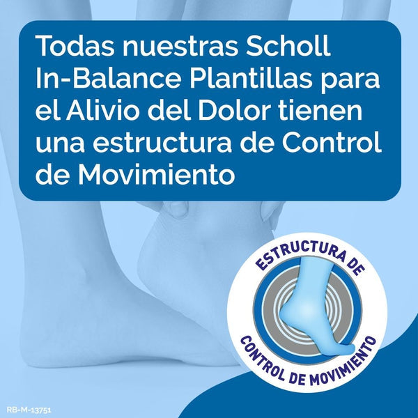 Plantillas Scholl In-Balance para talón y tobillo