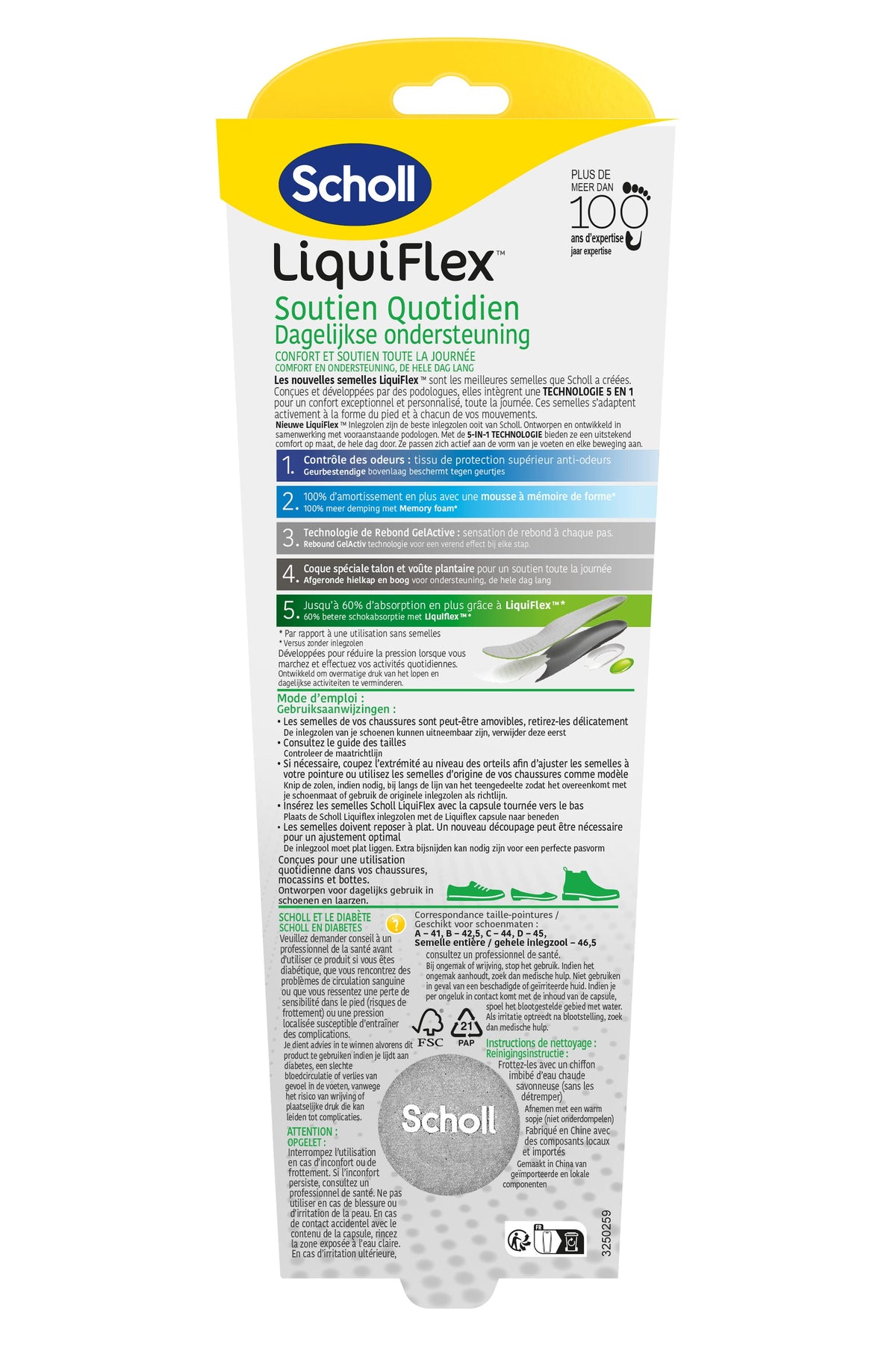 Scholl LiquiFlex™ voor dagelijks gebruik, maat L