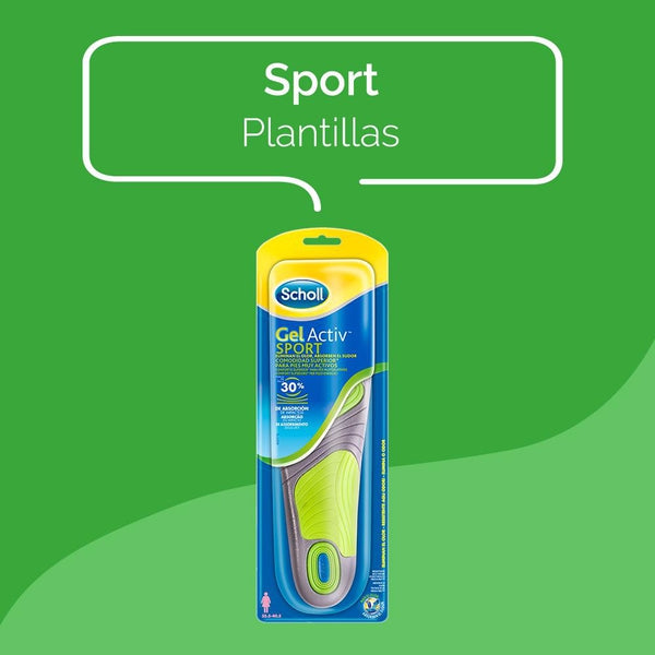 Scholl Plantillas de Gel Deportivas Hombre
