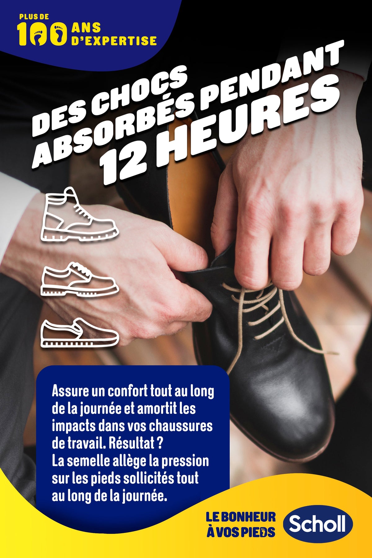 Scholl GelSoft-inlegzolen voor professioneel gebruik, heren - schoenmaat 40-46.5
