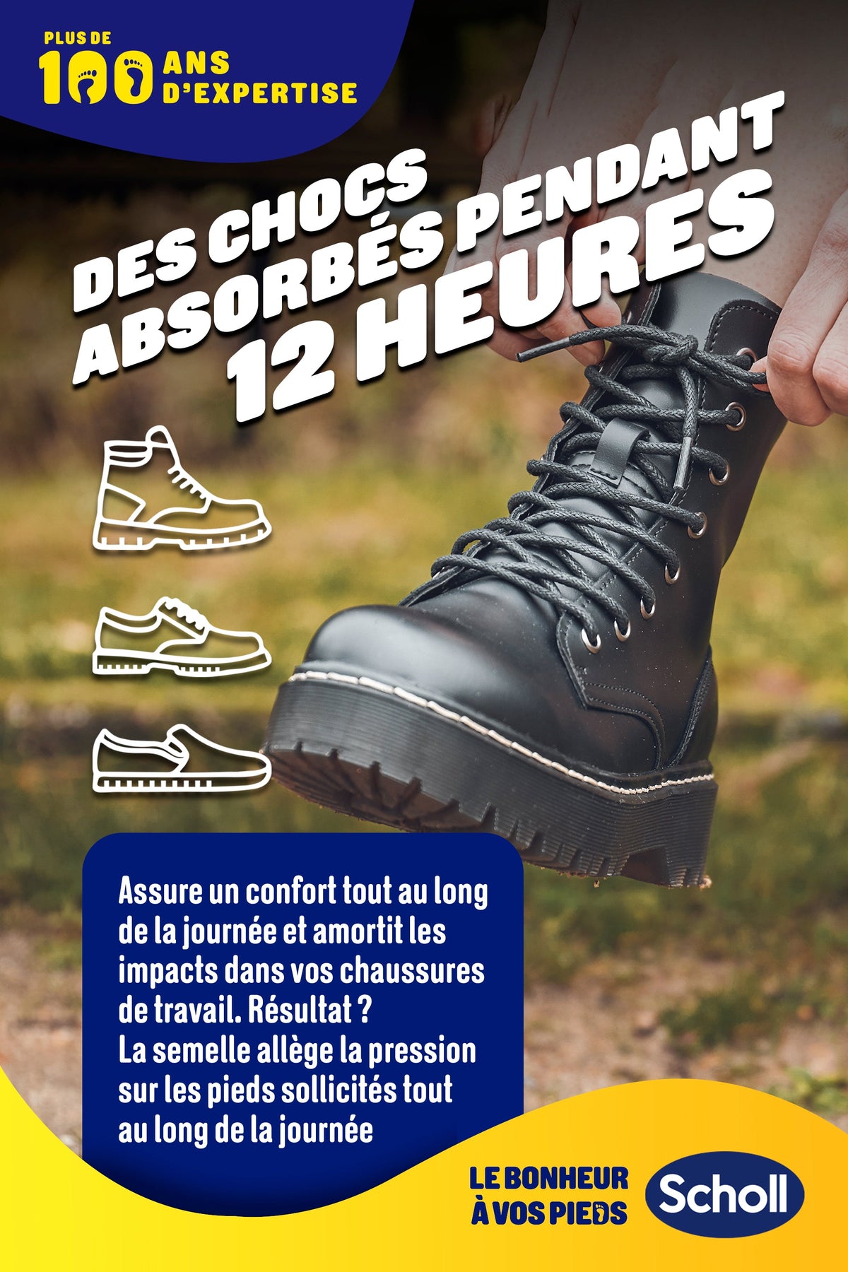 Semelles Scholl GelSoft Professionnelles Femme - Pointure 35.5-40.5