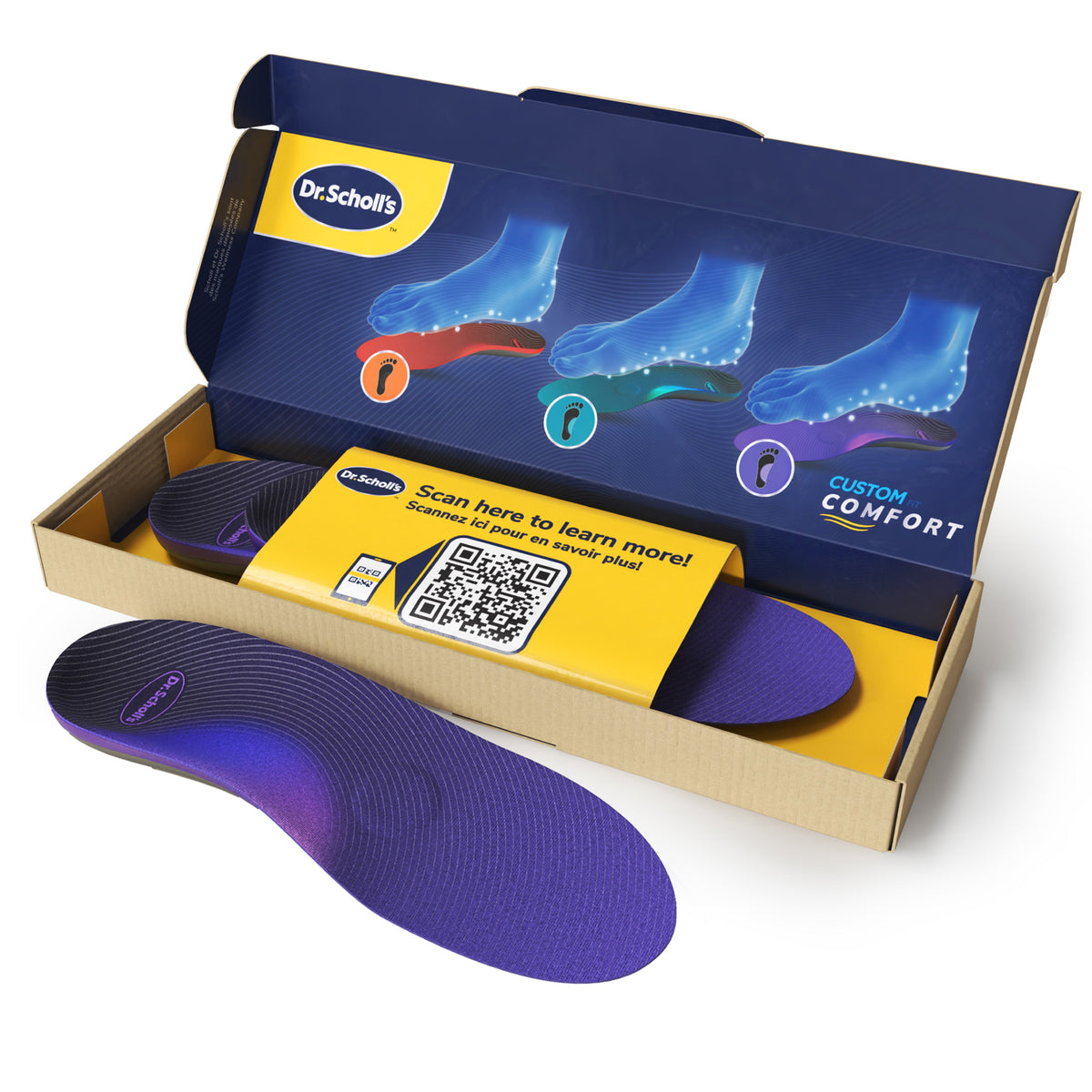 Dr. Scholl's komfortsåler Custom - høy fotbue
