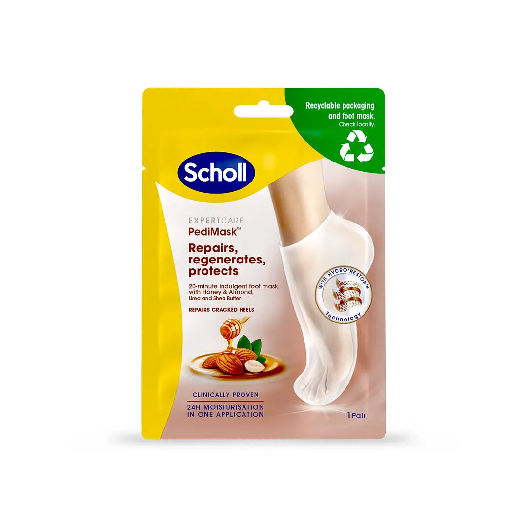 Scholl ExpertCare Pedimask™ Honey and Almond jalkanaamio