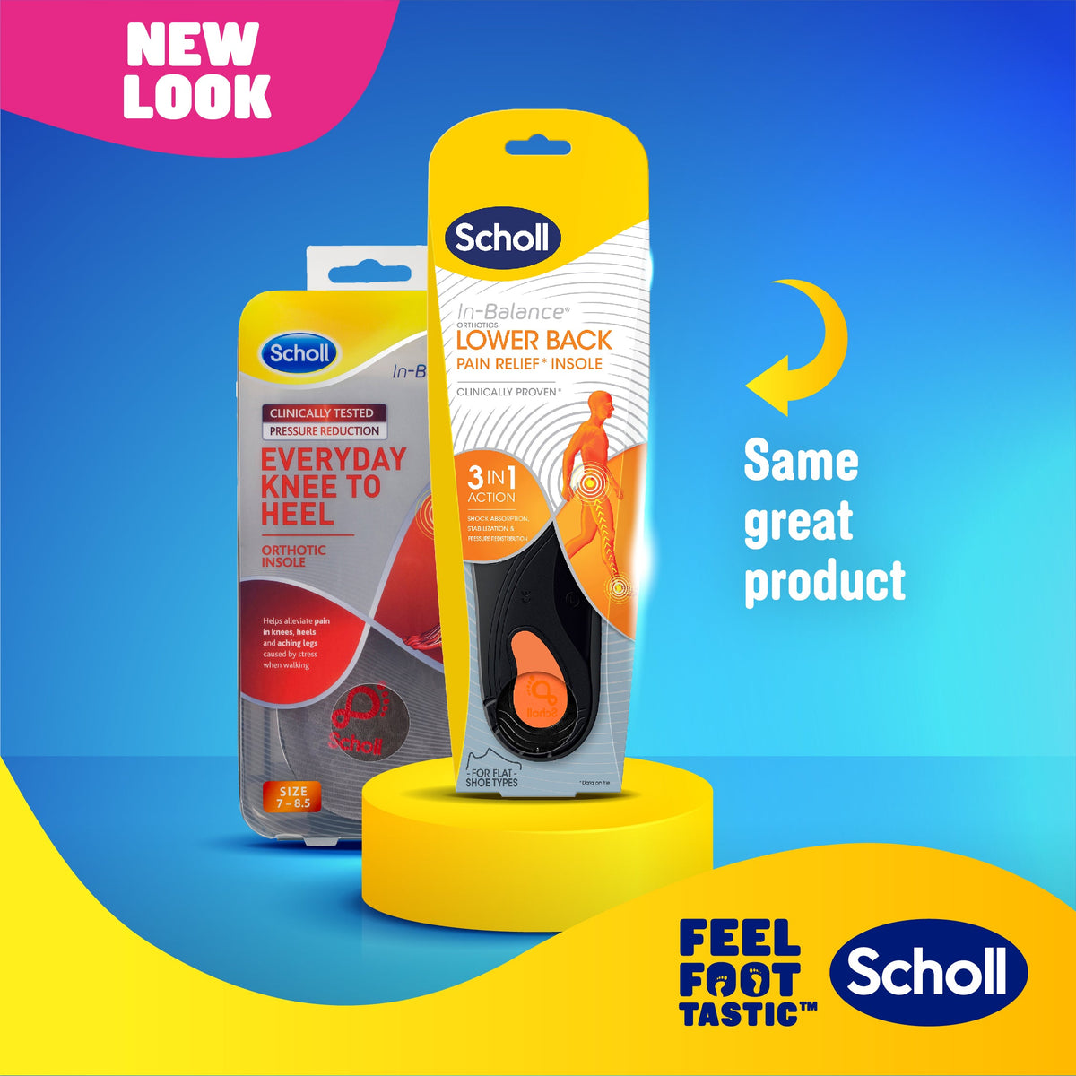 Scholl In-Balance® steunzool voor verlichting van pijn in de onderrug
