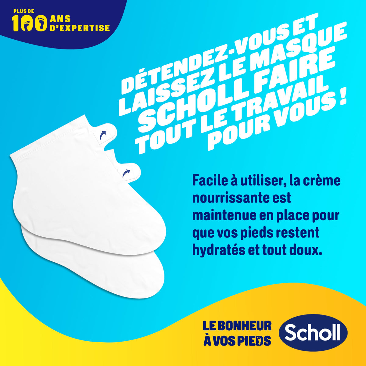 Masques pour pieds Nourrissants - Lot de 4 paires