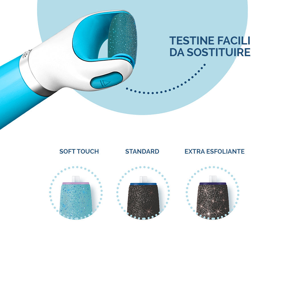 Velvet Roll per Pedicure con Spazzole Extraesfolianti