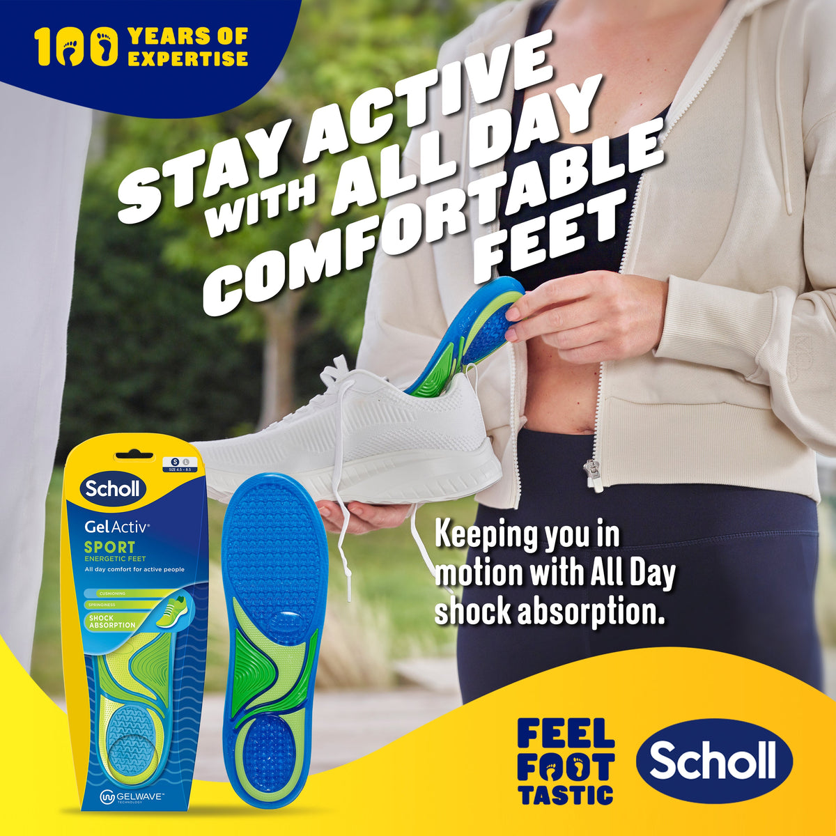Scholl GelActiv® Sport Insoles (Small)