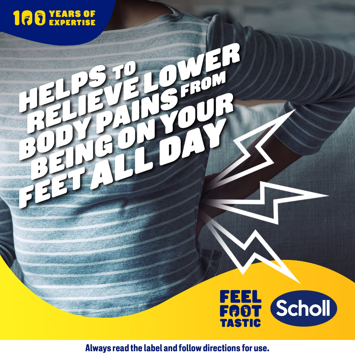 Scholl In-Balance® steunzool voor verlichting van pijn in de onderrug