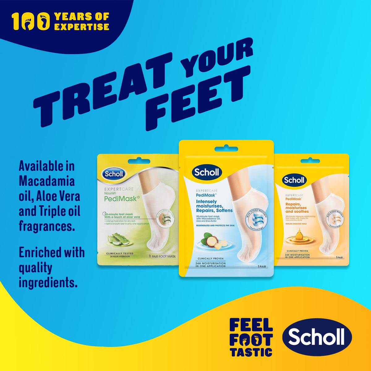 Scholl ExpertCare PediMask™ Macadamia Multipack