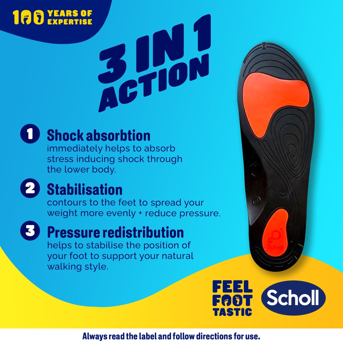 Scholl In-Balance® steunzool voor verlichting van pijn in de onderrug