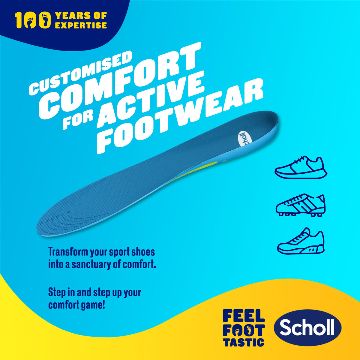 Scholl GelActiv® Sport Insoles (Large)