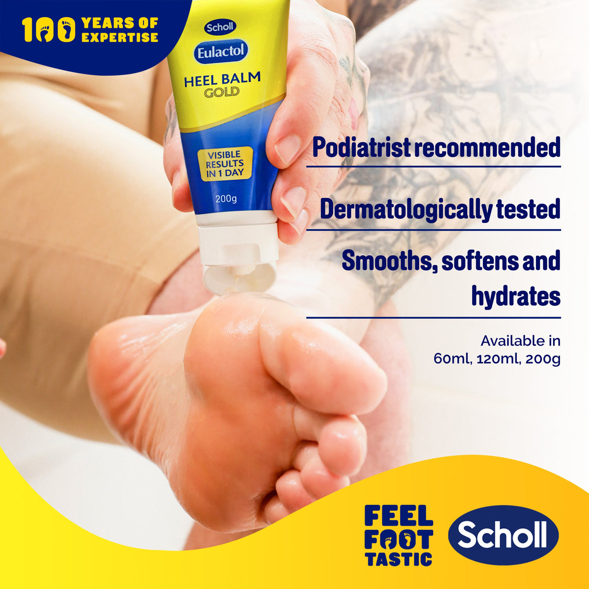 Scholl Eulactol hielbalsem Gold 200g