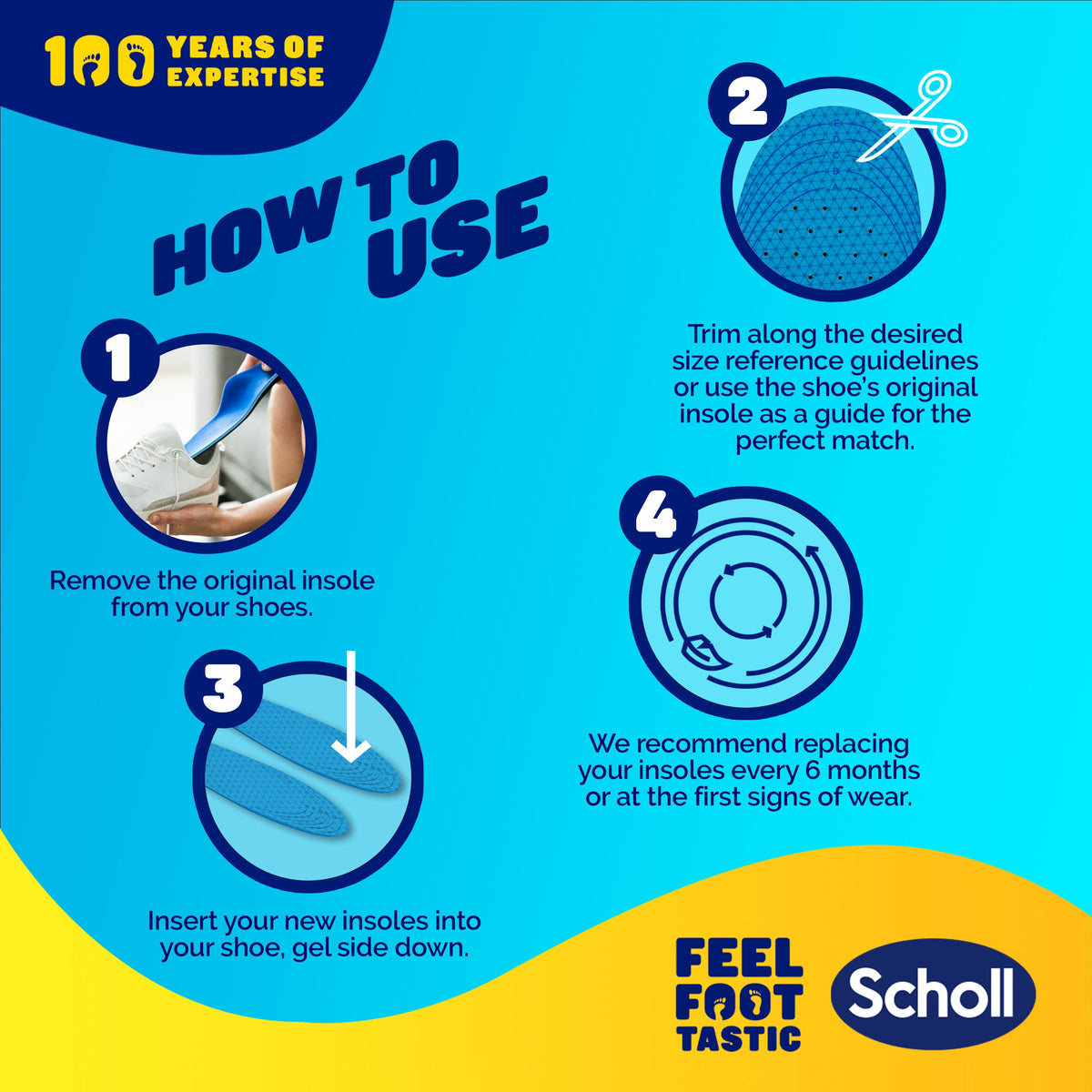 Scholl GelActiv® Casual Insoles (Small)