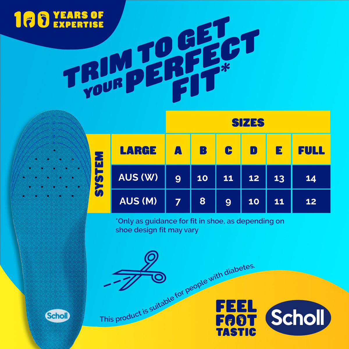 Scholl GelActiv® Work & Boots Insoles (Large)