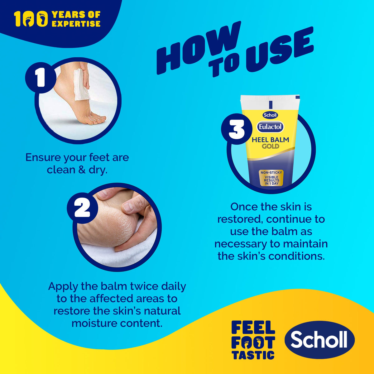Scholl Eulactol hielbalsem Gold 60ml
