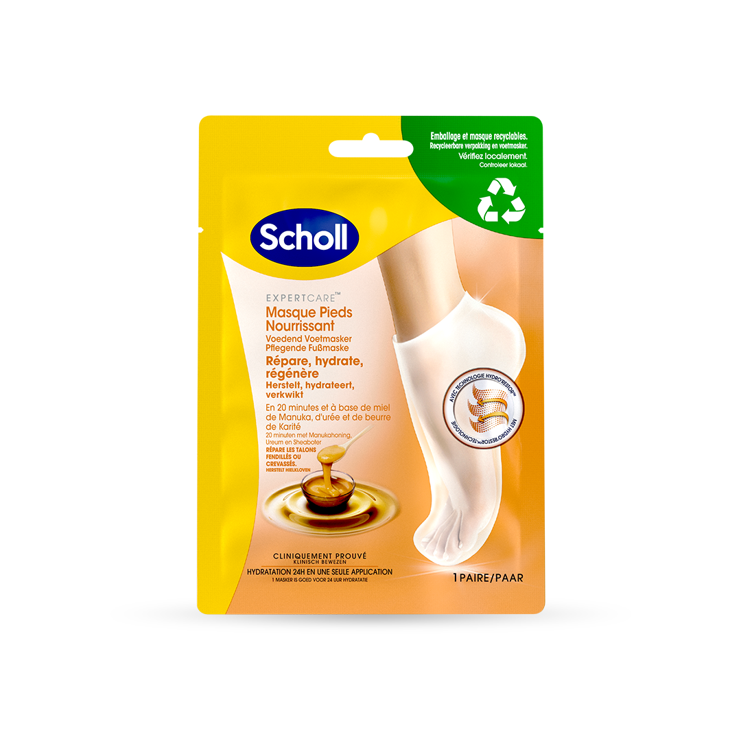 Masque Nourrissant Pour Pieds Scholl au Miel de Manuka