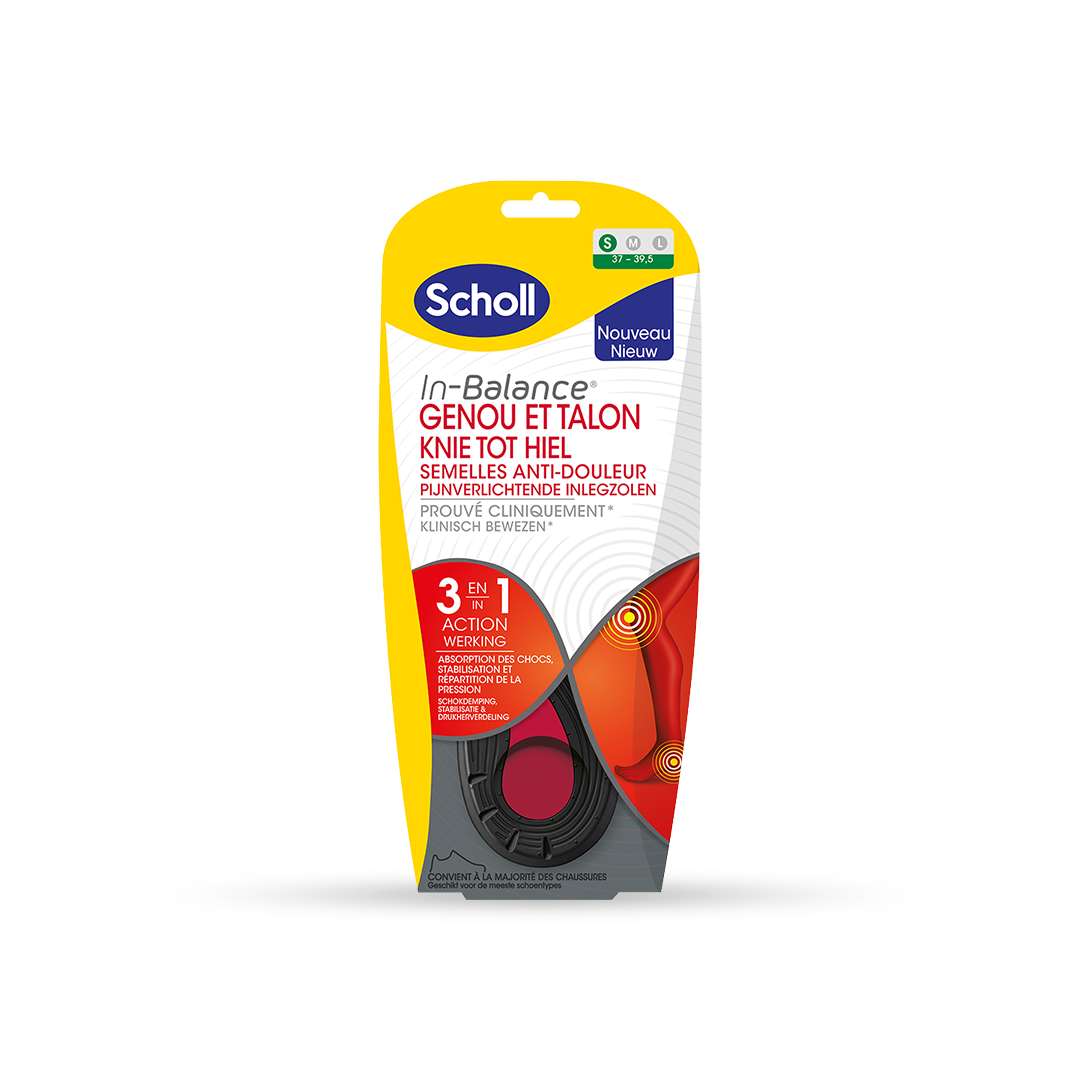 Semelle Scholl Expert Support Anti-Douleur Genou et Talon