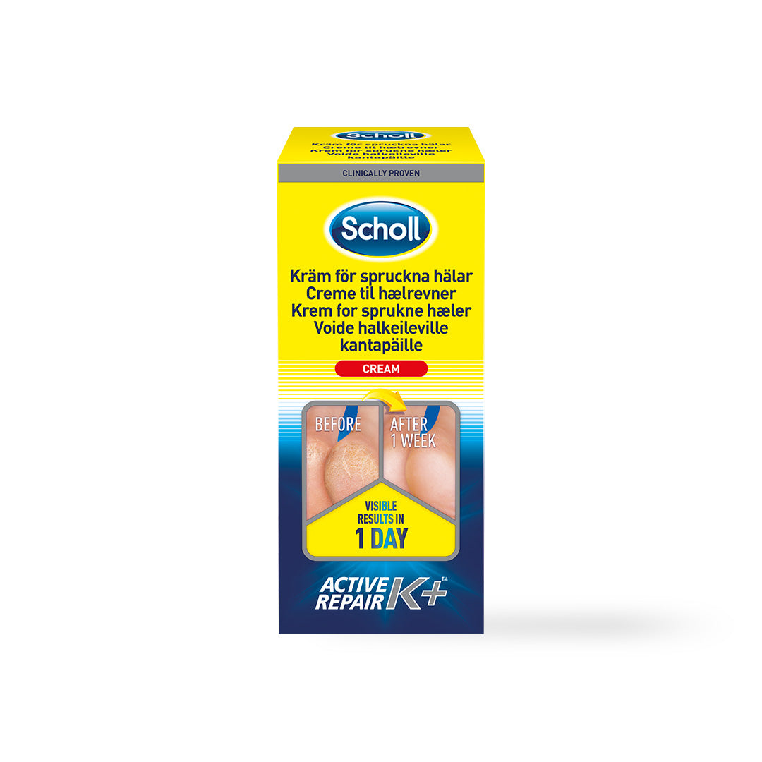 Scholl Creme til hælrevner Active Repair K+ - 120 ml