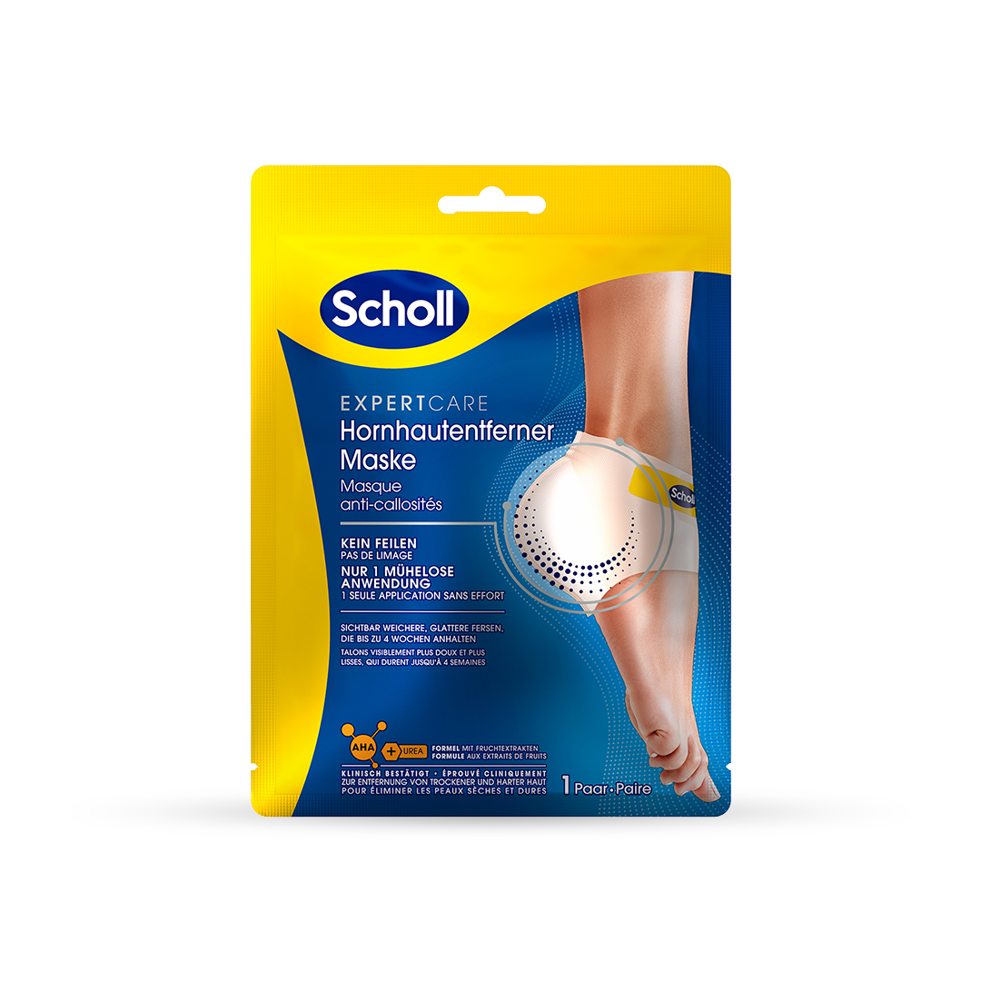 Scholl Expert Care Złuszczająca maska na pięty z kwasami AHA 1 para