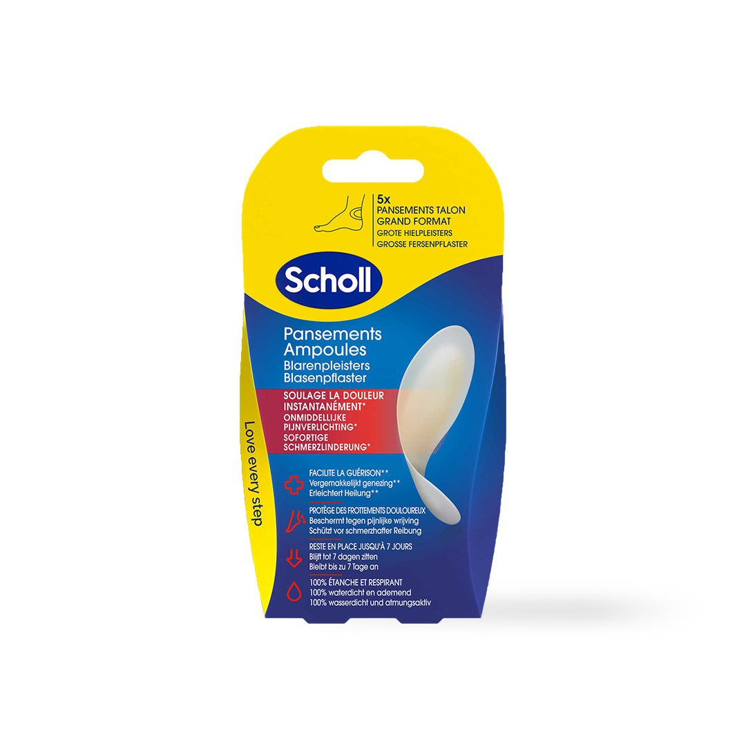 Scholl gnagsårplaster for store hæler - 5 stk.