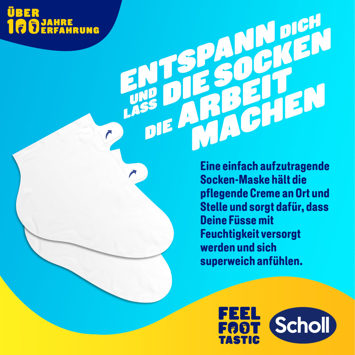 Scholl DE Care ExpertCare Fussmaske mit Manuka-Honig