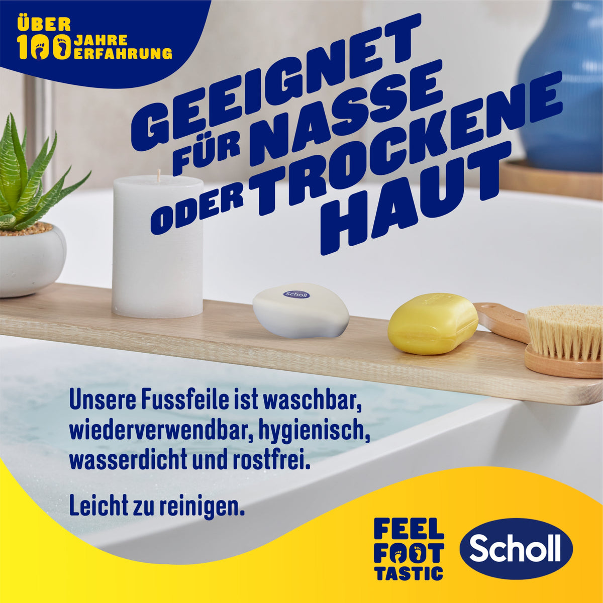 Scholl DE Care Scholl ExpertCare Fussfeile, Harthautentferner für Füsse