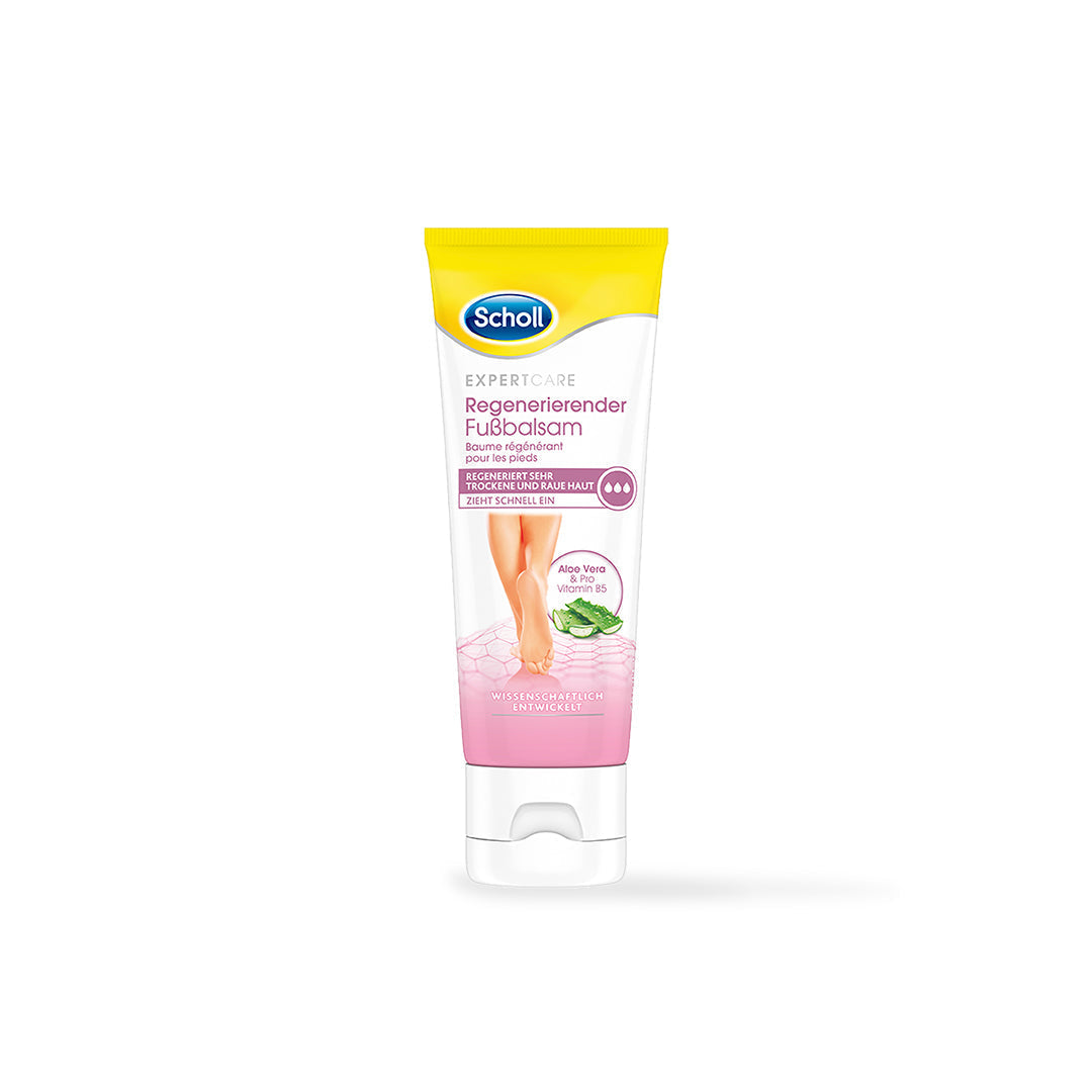 Scholl DE Care Scholl Regenerierender Fußbalsam 75ml - Für sehr trockene und raue Haut