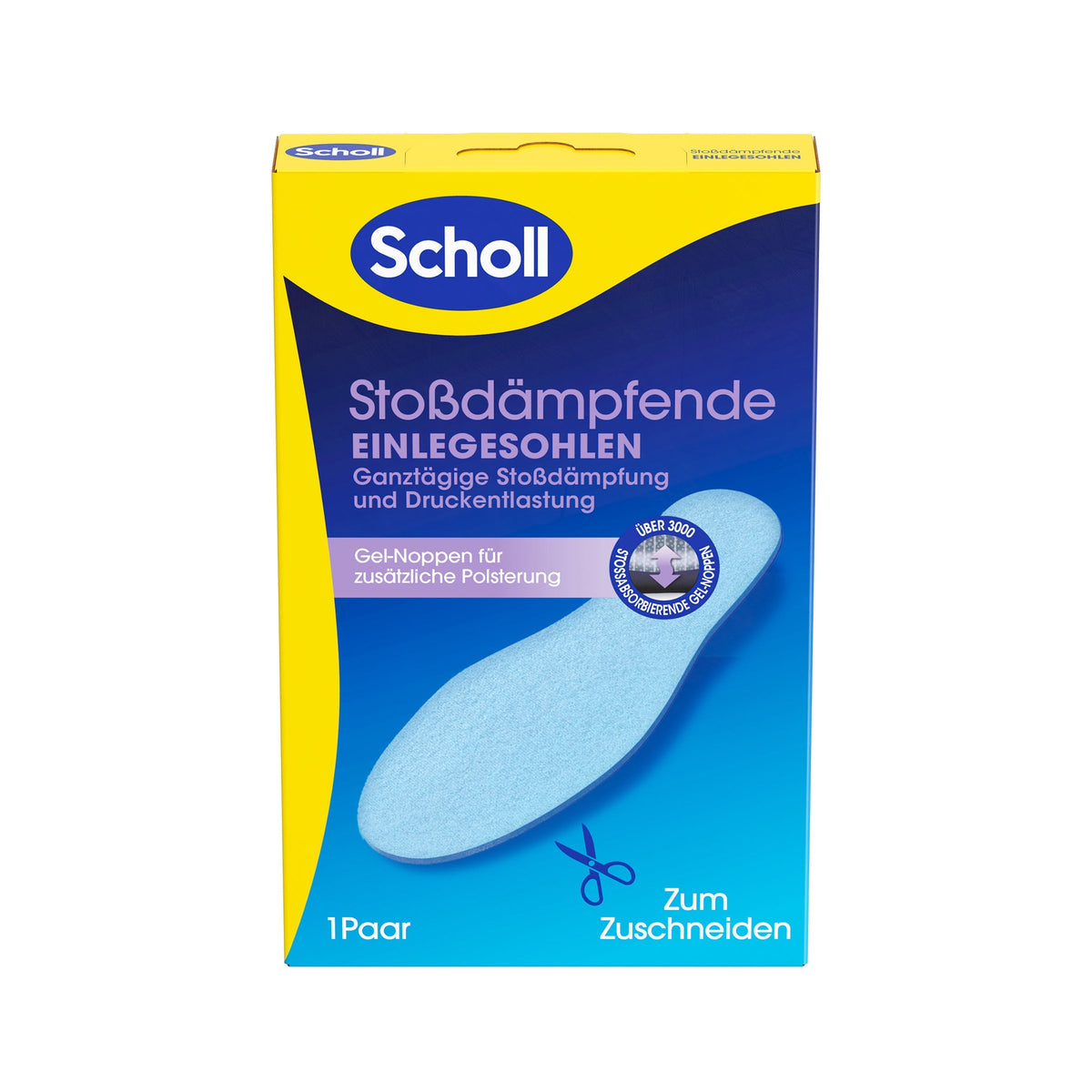 Scholl DE Insoles 35.5 - 40.5 Scholl Stoßdämpfende Einlegesohlen