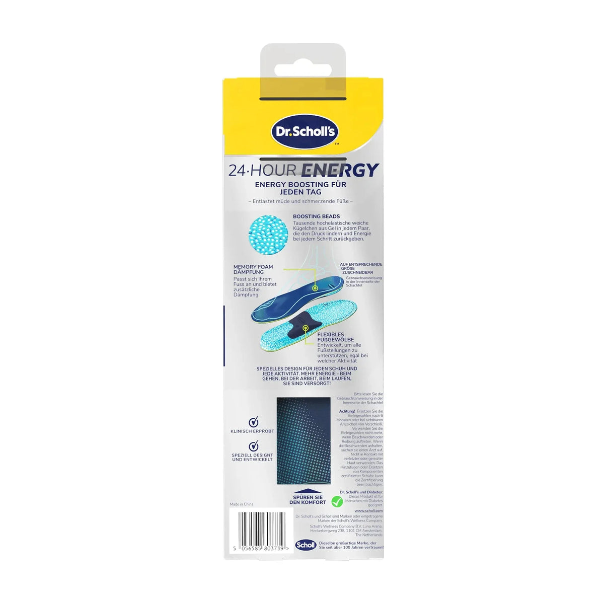 Scholl DE Insoles Dr. Scholl’s 24-Hour Energy Einlagen, EU Größe 35-40