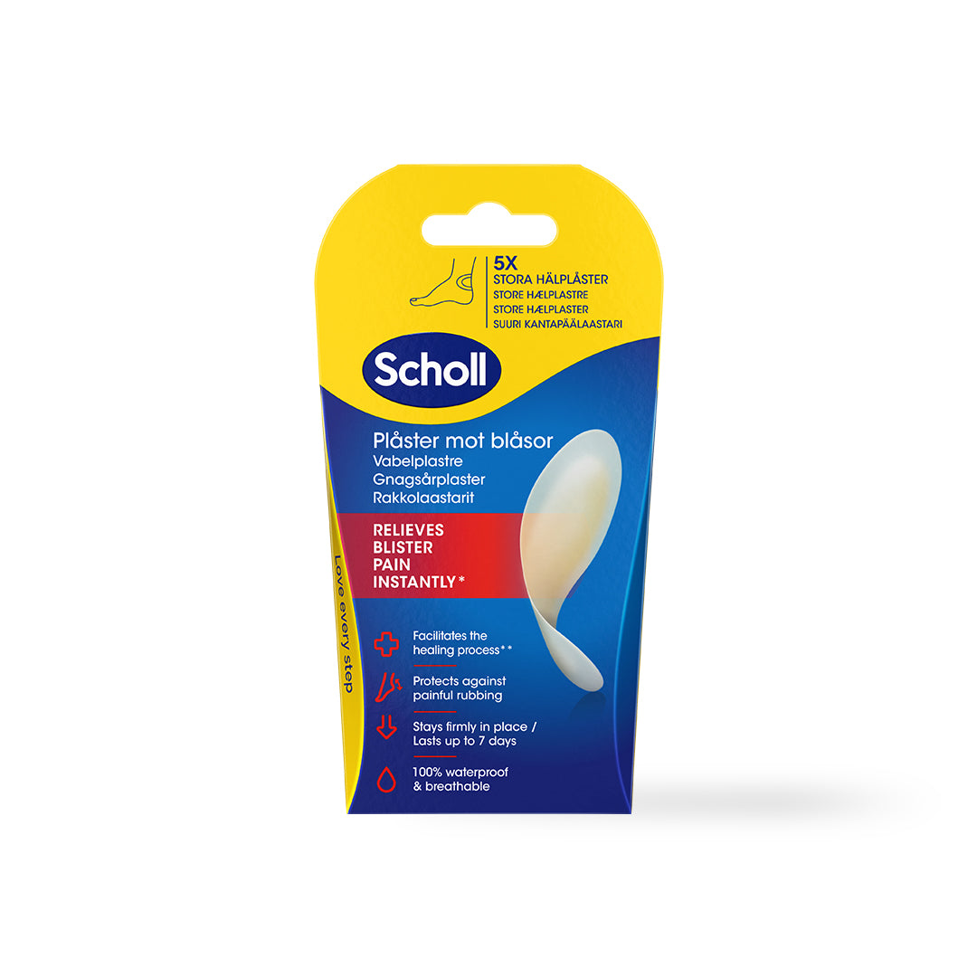 Apósitos Scholl para ampollas en el talón, grandes, 5 uds.