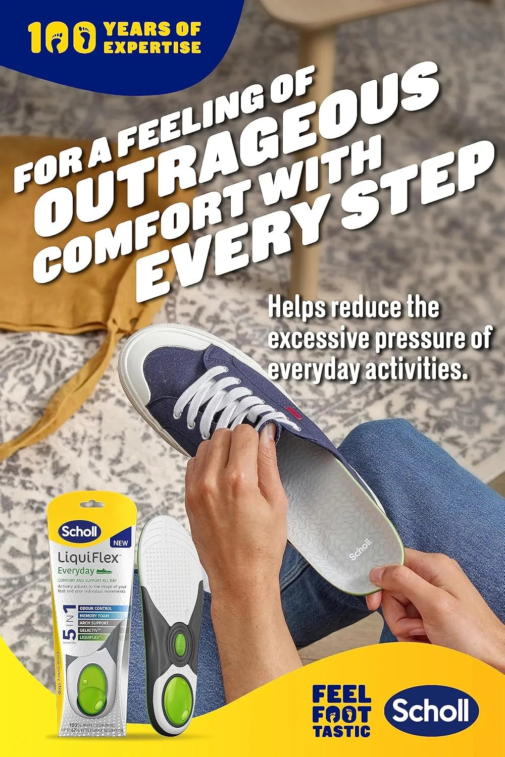 LiquiFlex™ Everyday Insoles Large