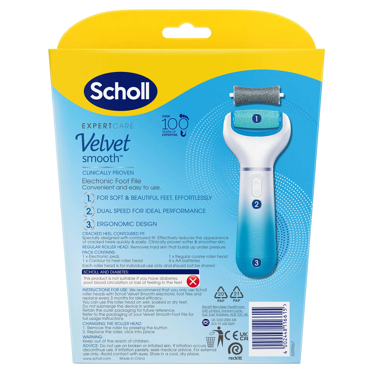 Scholl Care Expert Care Velvet Smooth Foot File