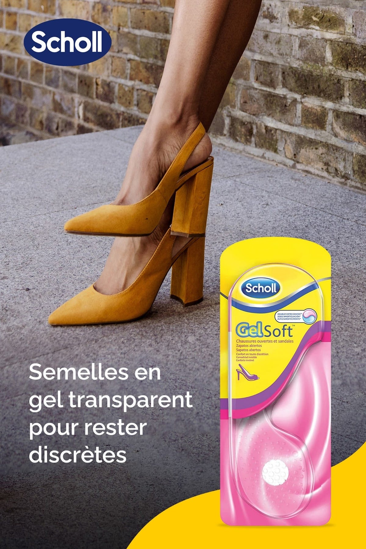Gel Soft-inlegzool voor haar, voor open schoenen
