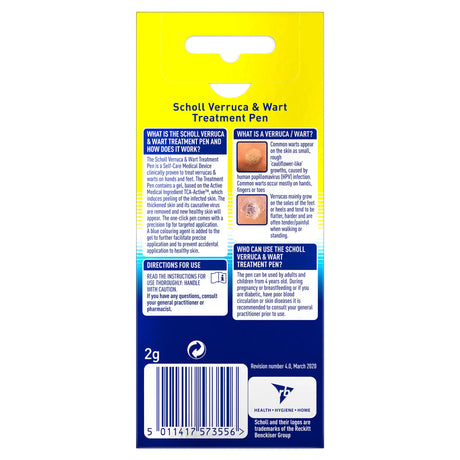 Scholl Aid Wart & Verruca Complete Treatment Pen