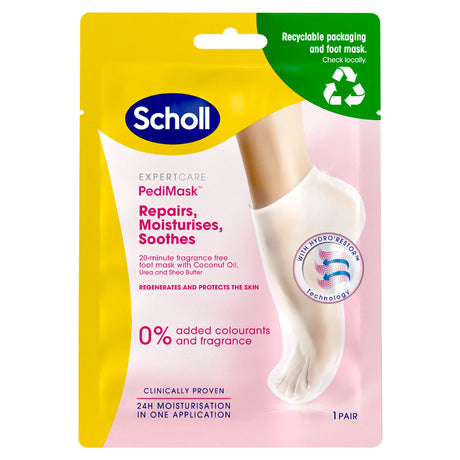 Scholl Care Dry Skin Foot Mask Fragrance & Colourants Free