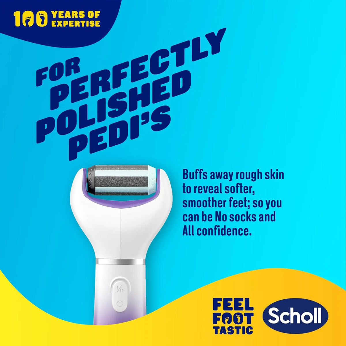 Scholl Care Purple Expert Care 2-in-1 File & Smooth Foot File