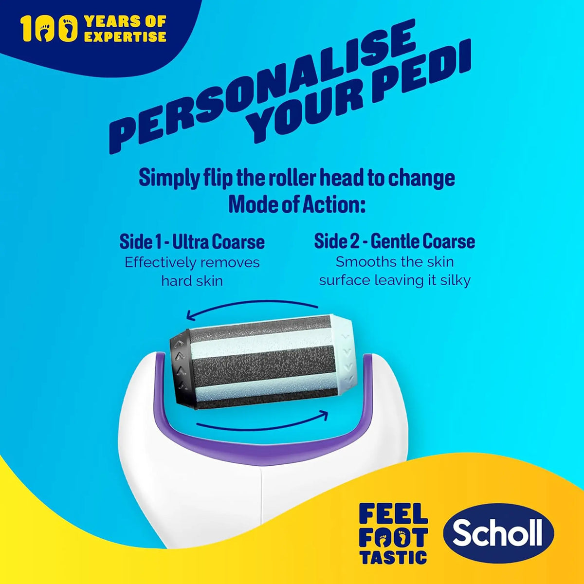 Scholl Care Purple Expert Care 2-in-1 File & Smooth Foot File