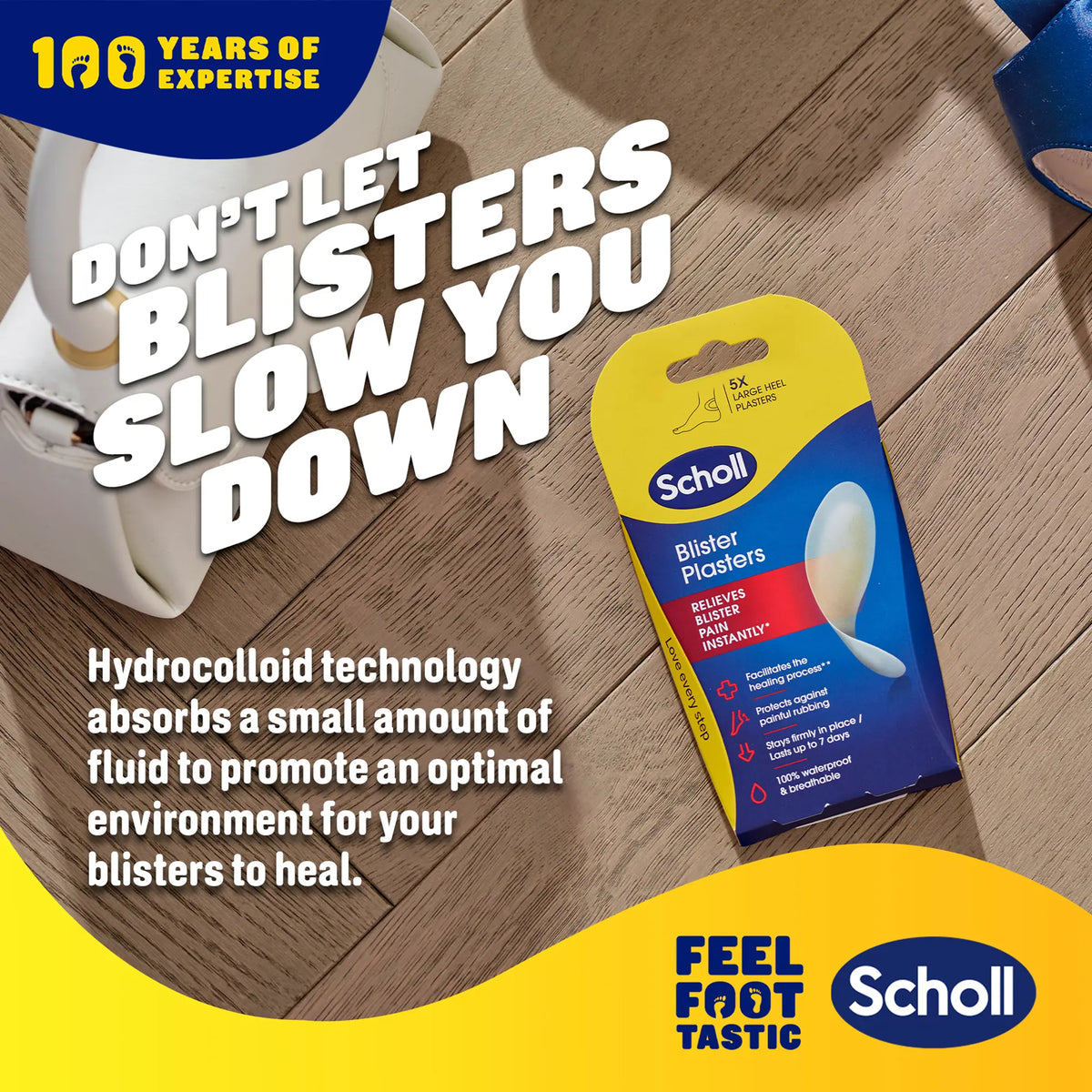Scholl Aid Large Blister Plasters Pack of 5