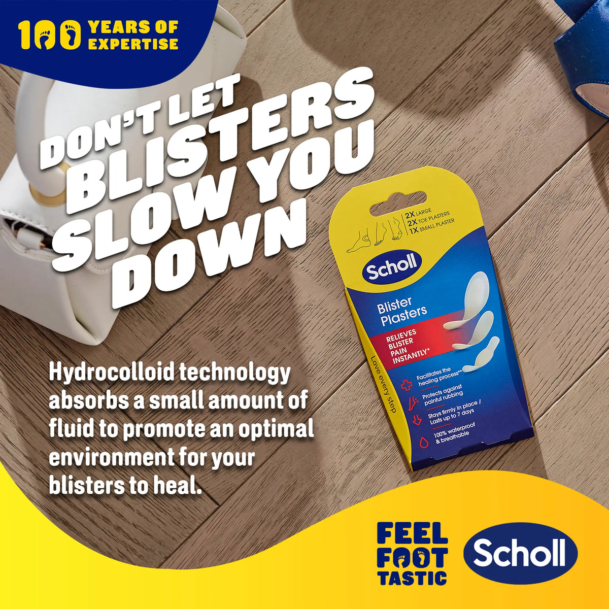 Scholl Aid Mixed Blister Plasters Pack of 5