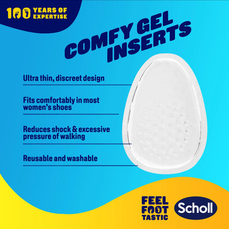 Scholl Insoles Party Feet Gel Heel Cushions