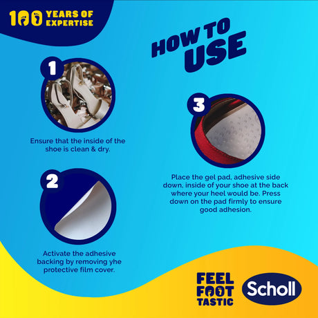Scholl Insoles Party Feet Gel Heel Cushions